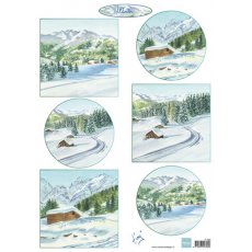 IT599 Arkusz A4 -Marianne Design - Winter Landscape 1