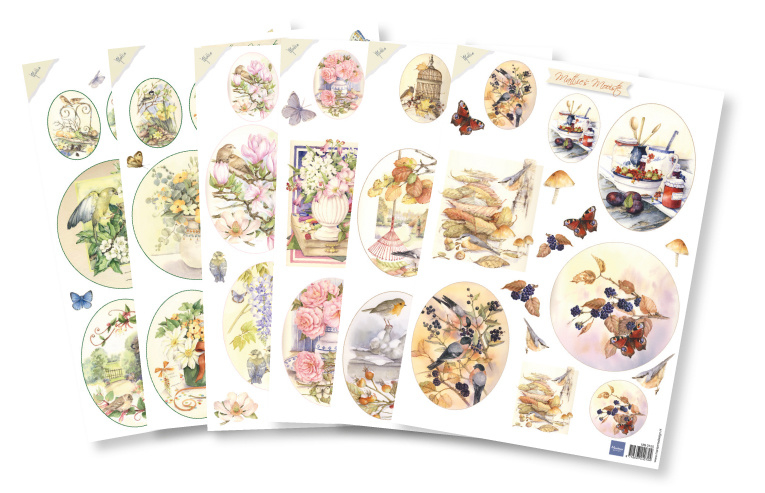 PA4082 6xArkusz A4 -Marianne Design - Mattie's Ovals