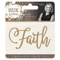 S-RW-MD-FAITH Wykrojnik Rustic Wedding - Faith