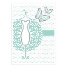 S-SL-CEF-SWL Folder do embossingu i wykrojnik Sew Lovely -Sewn with Love