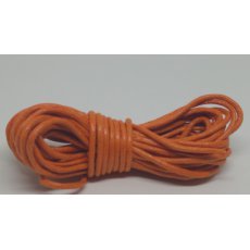 51545-6 Bawełniany sznurek woskowany gr. 2mm - 5m - POMARAŃCZOWY