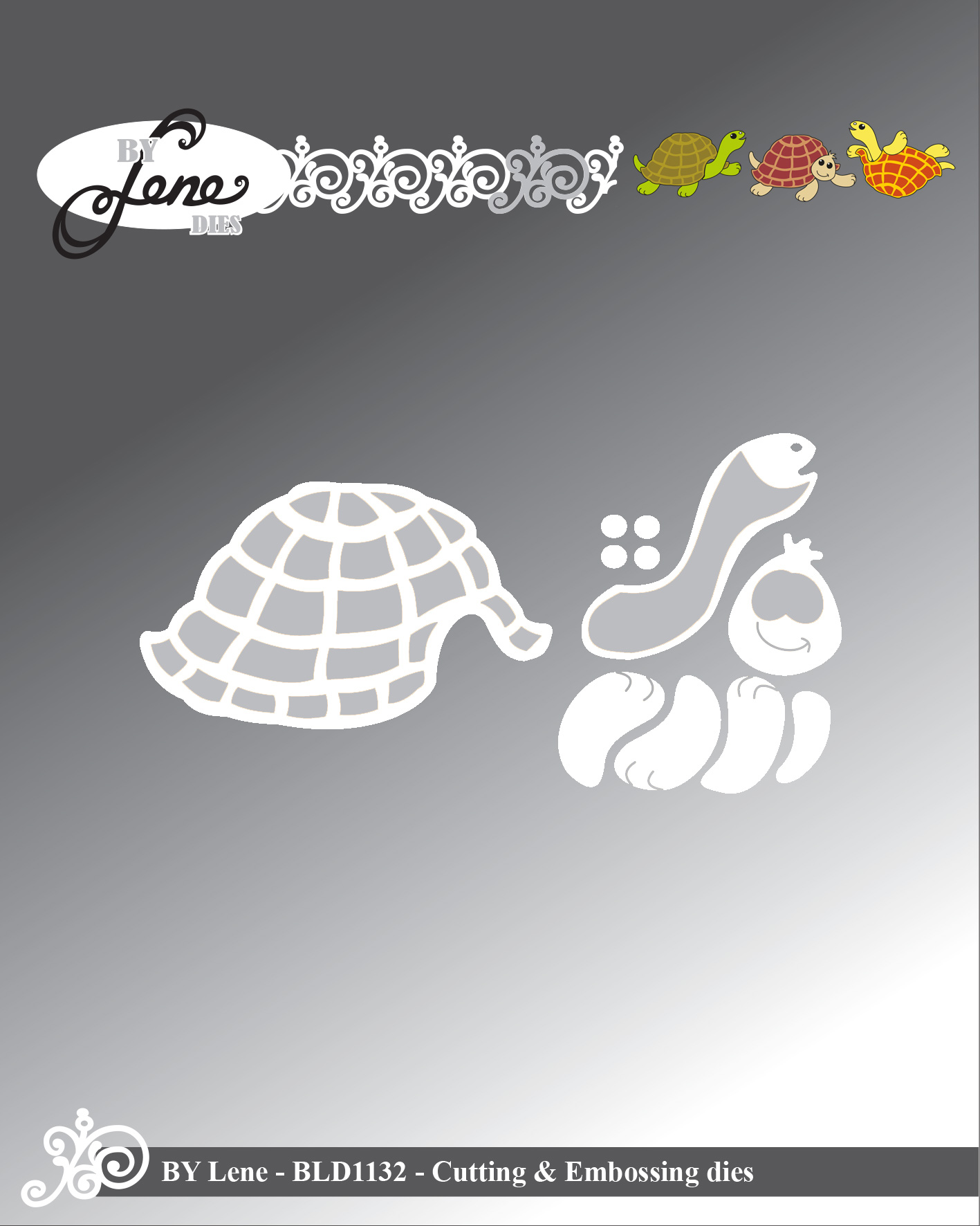 BLD1132 Wykrojniki By Lene - żółw