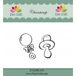 STAMPL039 Stempel Dixi Craft - smoczek i grzechotka