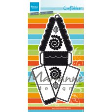 CR1462 Wykrojniki Craftable -Cake- pudełko kawałek ciasta