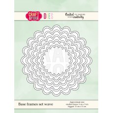 CW061 Wykrojnik /Die-Base frames set wave-koła falbankowe -Craft&You Design