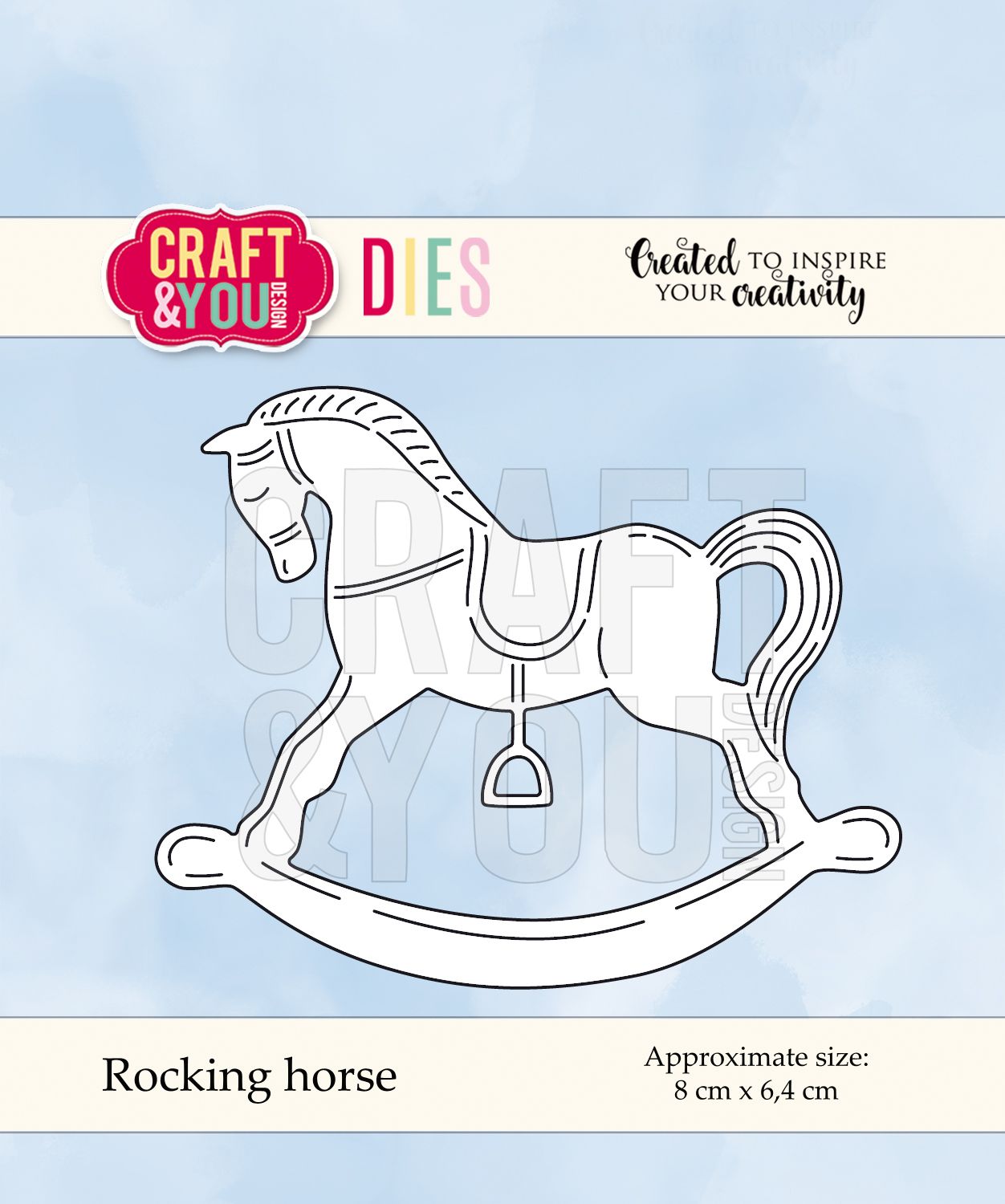 CW064 Wykrojnik /Die-Rocking horse-konik na biegunach -Craft&You Design