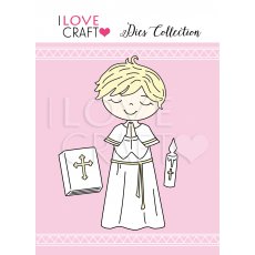 D007 Wykrojnik -Chłopiec -Komunia św.  