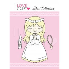 D008 Wykrojnik -Dziewczynka -Komunia św. 