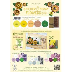 25.5794 Zestaw naklejki + pianka do kwiatów Leane Creatief - #4 żółty