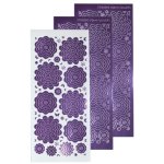 61.5800 Naklejki peel-of Leane Creatief - kwiatki - lustrzane fioletowe 