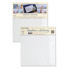 95.5558 Maski/Szablony 2 szt- Leane Creatief - alfabet i cyfry 