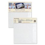 95.5558 Maski/Szablony 2 szt- Leane Creatief - alfabet i cyfry 