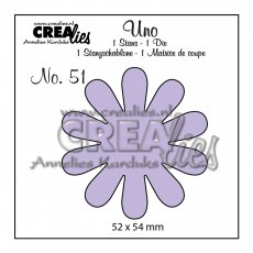 CLUNO51 Wykrojnik Crealies  kwiat #51