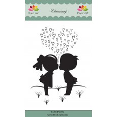 STAMPL052 Stemple Dixi Craft - całujące się dzieci z serduszkami