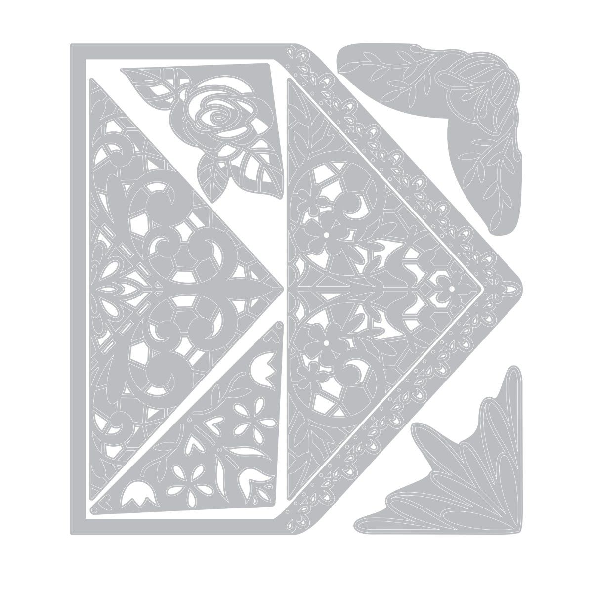 663586 Wykrojnik Thinlits Sizzix -Envelope Liners, A7 - koperty