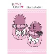 D018 Wykrojnik -buciki dziewczynka - chrzest