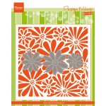DF3451 Folder do embossingu + wykrojnik Marianne Design - stokrotki