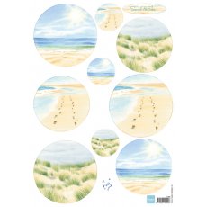 IT585 Arkusz A4 - Marianne Design - Tiny's Sand & Sea 1 - Piasek i morze 1