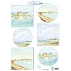 IT610 Arkusz A4 - Marianne Design - Tiny's Harbors - Port
