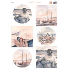 MB0166 Arkusz A4 - Marianne Design - Mattie's Mooiste - Harbor - Port