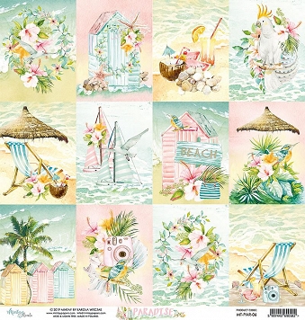 MT-PAR-06 Paradise 06- MINTAY PAPERS- papier dwustronny 30,5x30,5cm