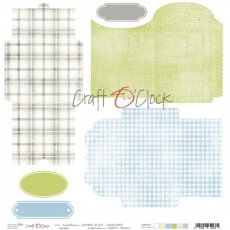 CC-DOD-KOP-SPB-25 SWEET PRINCE - arkusz z KOPERTAMI do wycięcia 30,5x30,5cm