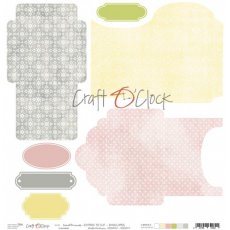 CC-DOD-KOP-SPG-24 SWEET PRINCESS - arkusz z KOPERTAMI do wycięcia 30,5x30,5cm