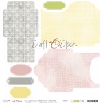 CC-DOD-KOP-SPG-24 SWEET PRINCESS - arkusz z KOPERTAMI do wycięcia 30,5x30,5cm