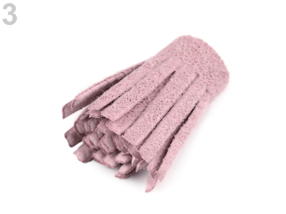 780694-3 Pręciki/frędzelki do kwiatków -FIOLETOWY/LILA- 5szt