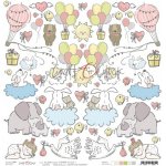 CC-DOD-I-SPG-24 SWEET PRINCESS - I - arkusz dodatków do wycięcia 30,5x30,5cm