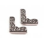 Narożniki do albumów ornamentowe 1 sztuka-srebrny nikiel