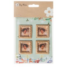 354120-993-1 Ramki z masy żywicznej -4szt -złote