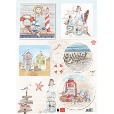 EWK1258 Arkusz A4 -Marianne Design - Seabreeze 1