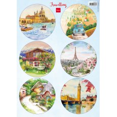 VK9576 Arkusz A4 -Marianne Design -Traveling