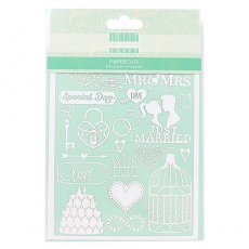 FEPPC002 Wycinanki z białego papieru -Wedding - ślub