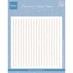 DF3456 Folder do wytłaczania - Marianne Design - Stripes - tło paski z kropkami