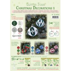 25.4926 Brokatowa pianka-świąteczne bombki - zestaw 1