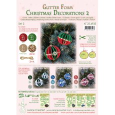 25.4933 Brokatowa pianka-świąteczne bombki - zestaw 2