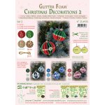 25.4933 Brokatowa pianka-świąteczne bombki - zestaw 2