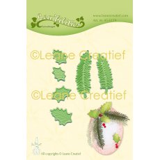 45.6159 Wykrojnik  Leane Creatief -zestaw gałązek ostrokrzew