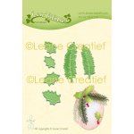 45.6159 Wykrojnik  Leane Creatief -zestaw gałązek ostrokrzew