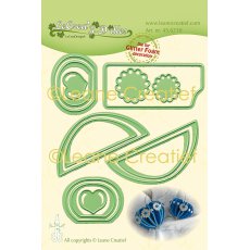 45.6210 Wykrojnik  Leane Creatief -bombka serce gładka- ball heart smooth