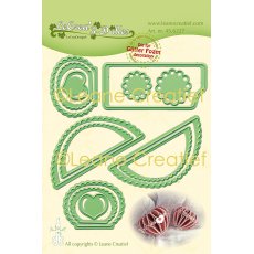 45.6227 Wykrojnik  Leane Creatief -bombka serce fala- ball heart wave