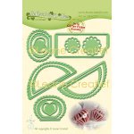 45.6227 Wykrojnik  Leane Creatief -bombka serce fala- ball heart wave