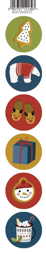 GP-WSM12 Pasek WITAJ ŚWIĘTY MIKOŁAJU 12-Pasek z obrazkami do samodzielnego wycięcia