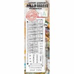 #165 AAll&Create - Stempel border - Numbered Pencils
