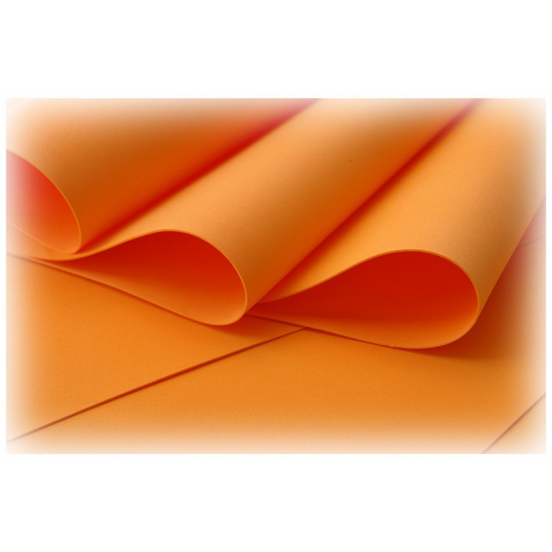 m007 Pianka Foamiran 29cmx34cm POMARAŃCZ