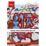 LR0631 Wykrojnik - Marianne Design - Tiny's Snowmen - bałwanek