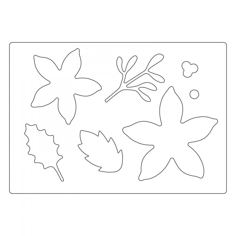 663371 Wykrojnik BigzDie Plus - Christmas Foliage - poinsecja / świąteczne listki
