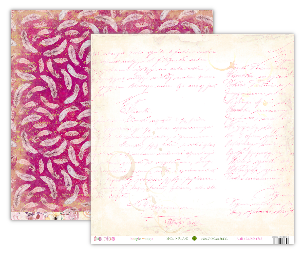 oho BOHO - BOOGIE WOOGIE -PAPIER DWUSTRONNY 30,5X30,5 UHK GALLERY